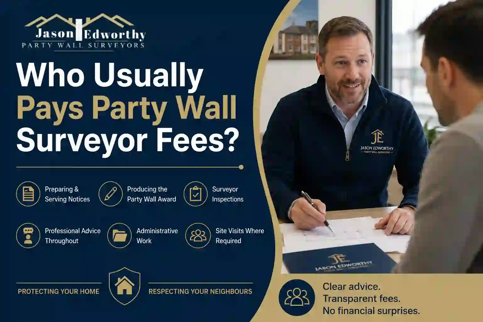 Who Usually Pays Party Wall Surveyor Fees Stourport-on-Severn?